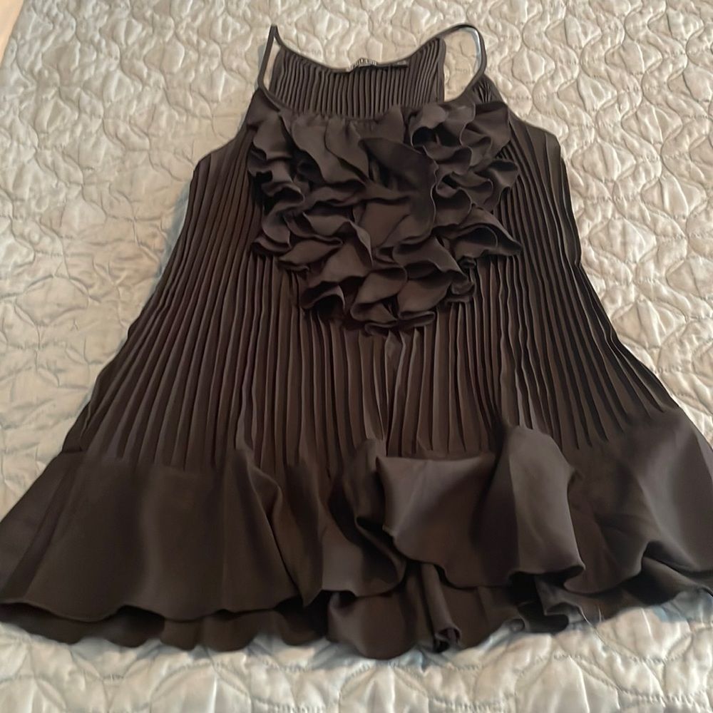 Black, sleeveless, blouses, size large